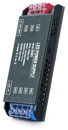 BRIMETI LED Trafo 12V 150W Treiber Netzteil Schaltnetzteil Transformator 12,5A AC 230V auf DC 12 Volt, Kompakter Extrem Konstantspannung Dünner Niedervolttrafo für LED Streifen