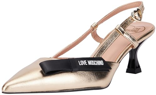 Love Moschino Sandales à Talon Femme Platine 36 EU