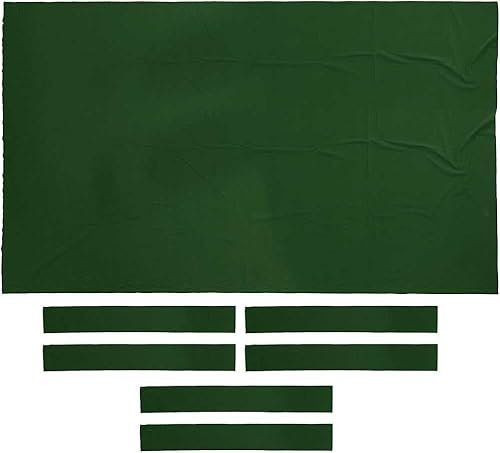 FUYAO 7ft/8ft/9ft/11ft Pool Tisch Filz, Snooker Tisch Tuch Filz Ersatz Kit mit 6 Boden Tuch, Durable Indoor Sport Spiel Billardtisch Abdeckung