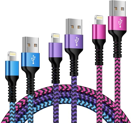 iPhone Ladekabel, [3Pack 0,3M+0,9M+1,8M] Ladekabel iPhone Schnellladekabel, MFi Zertifiziert Lightning Kabel Datenkabel Fast USB Ladekabel für i-Phone 14 Pro/14 Pro Max/14 Plus/14/13/12/11/X/XS/XR