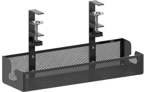 Kabel-Management-Tablett für den Schreibtisch, Metall-Kabel-Management-Organizer, Schreibtisch-Draht-Management, hohe Tragfähigkeit, Metallgitter-Kabelmanagement für Stehpult