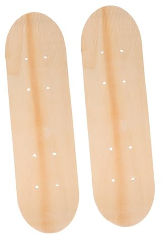 BESPORTBLE 2stücke Blank Skateboard Deck Für Unbeschichtet Lagiger Gestalten Robust Und Langlebig Für Anfänger Und Designs