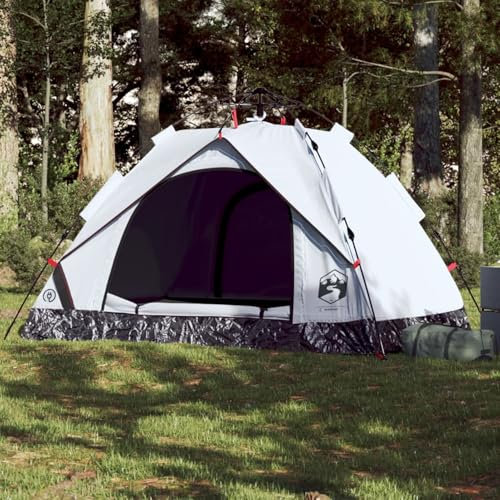 Xichuzi Kuppel-Campingzelt 2 Personen Weiß Verdunkelt Quick Release, Caming Zelt, Camping Tents, Camping-Zelt - 4004192