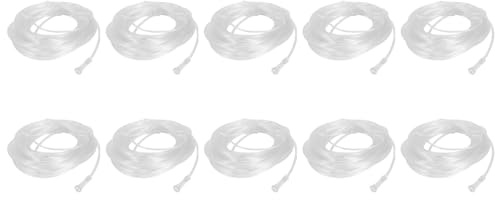 Dxoniislh 10X Tubo de OxíGeno Nasal Suave de 8M CáNula de OxíGeno Nasal Tubo Nasal Adecuado para Generador de OxíGeno
