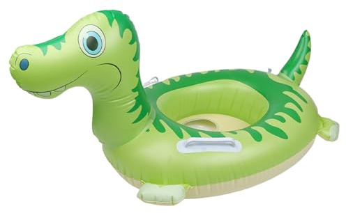 CHUNLINLAODA Dinosaurier Aufblasbar Schwimmreifen Kinder, Aufblasbarer Schwimmring, Dinosaurier schwimmreifen Baby, Pool Aufblasbar Spielzeug für Kinder Junge Mädchen ab 3-6 Jahre (Grün)