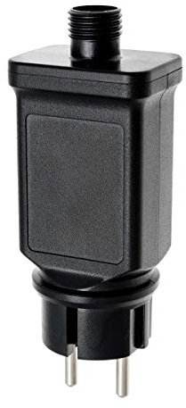 PRGN Ricambio TRASFORMATORE per Catene LUCI A LED con Spina Europea TR12V-9W IP44 Uso Esterno