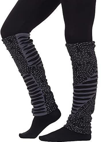 PUREWONDER Damen Stulpen Beinstulpen Beinwärmer lw31 Schwarz