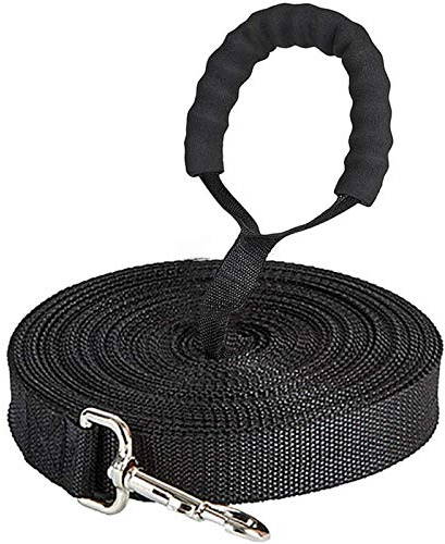 Schleppleine 20m für große & kleine Hunde - Robustes Nylon Training Hundeleine mit Griff - Langlebig, Wasserdicht, Reißfest