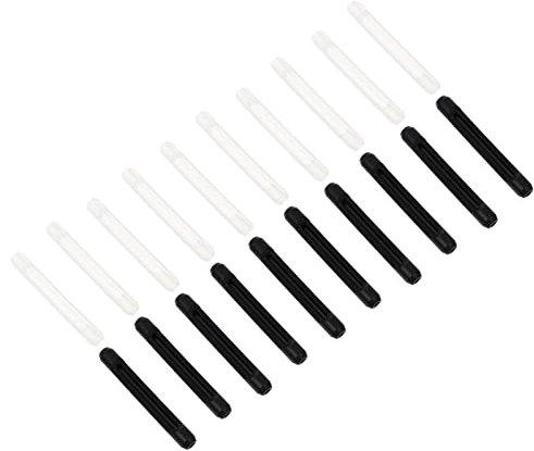 Healifty 20 Paires Housse Anti-dérapante Pour Lunettes Coussinets De Temple De Lunettes Pointe Des Branches De Porte- Fourmi- Pad Protège-bras Oreille Gel De Silice