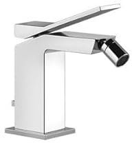 Gessi Rettangolo K, miscelatore monocomando per bidet, con scarico 1 1/4, sporgenza 118 mm, 53007, Colorazione: cromo