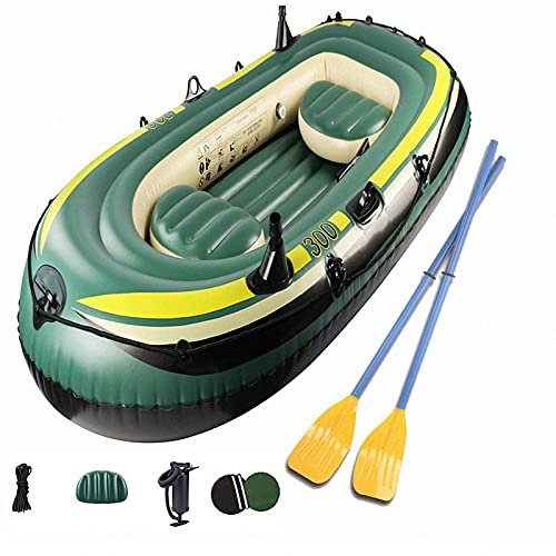 WolFum Großes Schlauchboot mit PVC-Verdickung für 1, 2, 3 Personen, aufblasbares Kajak, Kanu, Rudern, Luftboot, Angeln, Treiben, Tauchen, 200 x 120 x 35 cm