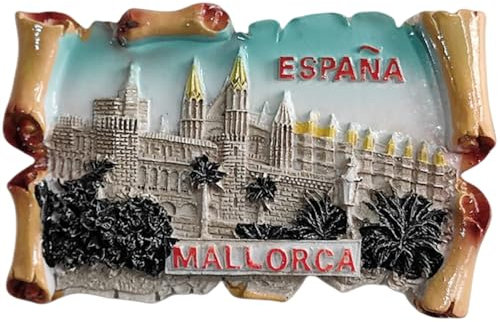 3D Mallorca Spanien Kühlschrankmagnet Reise Souvenir Küche Kühlschrank Dekoration handbemalt Harz Handwerk