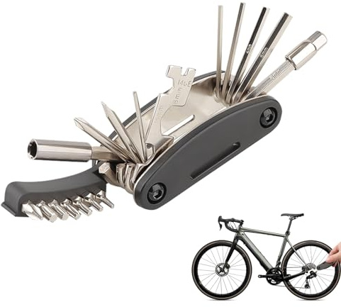 Fahrrad Multitool, 21-in-1 Fahrrad Werkzeugset Fahrrad Multifunktionswerkzeug Faltbare Fahrrad Tool Fahrrad Reparatur Set Multitool Fahrrad Werkzeug Fahrradwerkzeug für Unterwegs Fahrrad