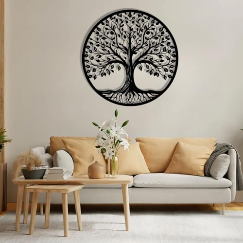 Arte de pared de metal del árbol de la vida, arte de pared del árbol de la vida, decoración de pared de árbol de la vida, arte de pared de árbol de metal, decoración de pared de árbol genealógico,