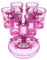Shurzzesj Dispensador y soporte para vasos de chupito, soporte para vertedor de vino, vertedor múltiple con tapón, herramienta de cóctel para vino, cóctel, café, té
