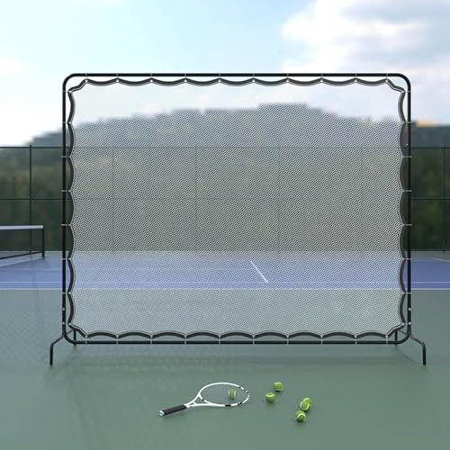Tennis-Rebound-Übungswand, Tennisnetz, 9 X 7 Fuß Rebounder-Netz for Tennis- Und Schlägersportbälle Und Pickleball, Tennisplatz-Ausrüstung for Das Training Im Innen- Und Außenbereich