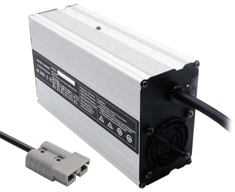 Lzyjck Chargeur De Batterie pour Chariot Élévateur 900 W 48 V 15 A Chargeurs De Batterie Au Plomb 48 V 15 A avec Prise Anderson pour Chariot Élévateur Électrique,Autolaveuse De Sol,50a