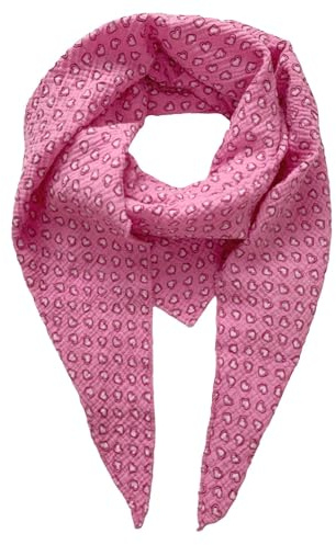 FASHION YOU WANT Damen Schal XXL Dreieckstuch HERZ2 Damen Dreieck Schal Halstuch Baumwolle Musselin Poncho ohne Kratze an Haut Hergestellt in Italien 135 cm×135 cm×220 cm