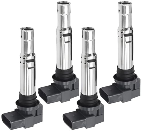 Hoypeyfiy 4 PCS 036905715 Zündspule Pack, Ersatz für A1 Sportback 1.4L 2011-2015 Ersatz für Jetta III 1.6L 2005-2008, Ersetzt 058905101 058905105 077905104