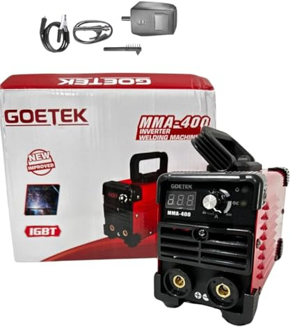 21 SHOP® Saldatrice Inverter Mini MMA 400A Ultra Compatta IGBT DC, VRD, Display LED, Saldatura ad Elettrodo e Lift TIG, Potente, portatile e maneggevole