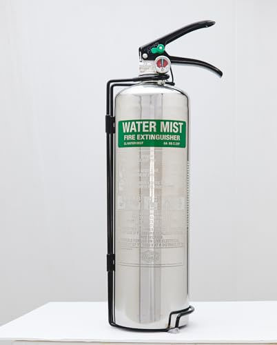 Jewel Fire Group 2L Stainless Water Mist Fire Extinguisher - 8A 8B 25F, Kitemarked, Clean Residue-Free Protection for Kitchen, Home, Office and Electrical Risks