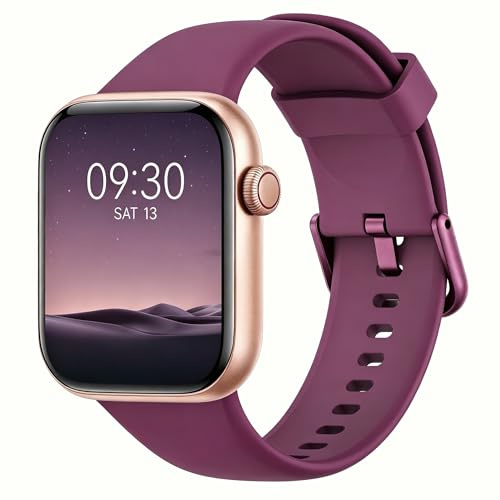 AOYBWK Montre Connectée Homme Femme avec Appels Bluetooth, Écran 1.85 HD Smartwatch Sport (140+ Modes), Cardiofréquencemètre, Moniteur de Sommeil, Étanche IP68 pour Android iOS