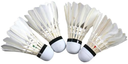 Generisch Leuchtende Badminton-Federbälle | 4-teiliges Sportspiel | Leuchtende Federbälle | Geeignet für Parks, Strände, Campingplätze, Partys, Nächte, Outdoor-Aktivitäten, Gärten und