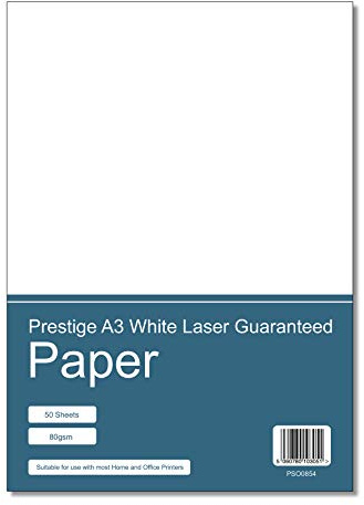 Prestige A3 White Laser/Inkjet Guaranteed Paper 80gsm - 50 Sheets