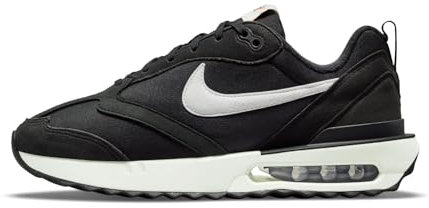 NIKE Wmns Air MAX Dawn, Sneaker Mujer, Black/Summit White-Metallic Silver, 39 EU