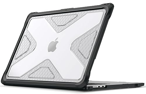 Fintie Hülle Kompatibel mit MacBook Air 15 M5 M4 M3 M2 (2026-2023) | A3448 A3241 A3114 A2941, Ganzkörper-Rugged Hybrid Schutzhülle TPU Stoßstange Case, Transparent