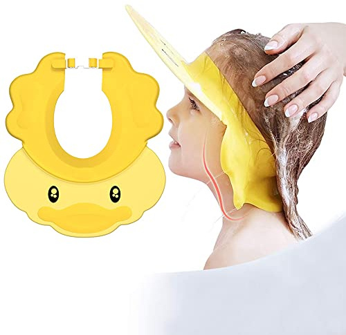 Baby Shower Cap, Kids Hair Washing Shield, Children Shampoo Cap, Baby Bath Cap Visor Hat for Eyes Ears and Face Protector, Bath Head Shield for Infant, Toddlers, Child