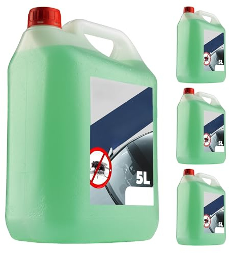 BEGRIS® Sommer Scheibenwaschflüssigkeit 4x5L, Hochwertiger Scheibenwischwasser Fruchtduft, Scheibenwischerflüssigkeit Verleiht Glanz, Entfernt Schmutz