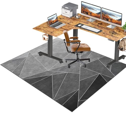 Extra Large 70 x 100 cm Chair Mat for Hard Floors Office Chair Floor Protection Mat with Casters Gaming Floor Protector Multipurpose Mat for Home and Office Gamer's Essential Floor Mat