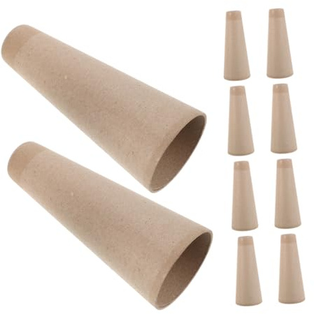 PartyKindom 10pezzi Tubi di Cartone per Avvolgimento Filato Slot 5°57', Precisione Elevata e Materiale Carta, Accessori per Progetti di Tessitura e Lavorazione a Maglia