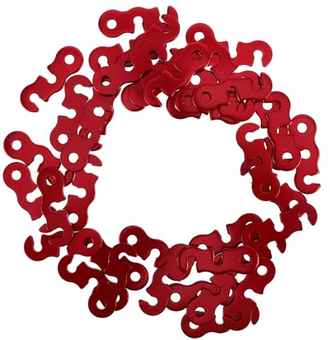 HINTRMENT 40 Pezzi Tenditori per Corde in Lega di Alluminio Regolabili, Fibbie Antivento per Tende da Campeggio, Accessori Resistenti per attività Outdoor e Arrampicata