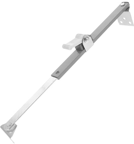 GETAJGHSD Herrajes y Pestillo de Ventana Abatible de Acero Inoxidable Cierre Antivuelco y Soportes Ajustables para Protección en Hogares y Oficinas