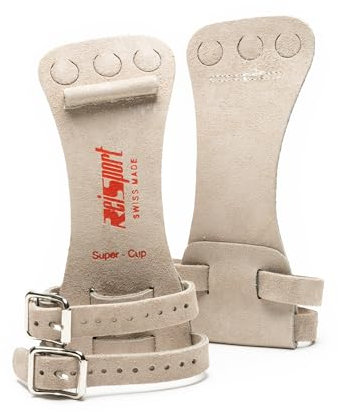 Reisport Poignées de Gymnastique pour Homme – Poignées en Cuir de qualité supérieure pour Barres de Gymnastique – Équipement et Accessoires de Gymnastique pour gymnastes avancés