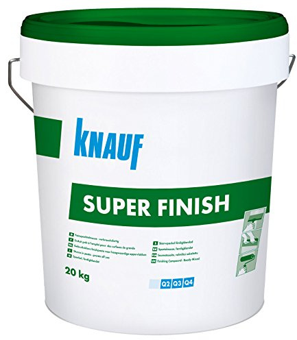 Knauf SuperFinish 20 kg pastöses Spachtelmaterial Calciumcarbonat Füllstoff - keine Anmisch & Reifezeiten - sehr leicht verarbeitbar