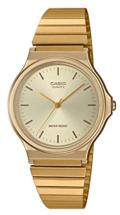 Casio Men's MQ-24G-9ECF Casual Classic Analog Display Quartz Gold Watch, Gold, MQ-24G-9ECF