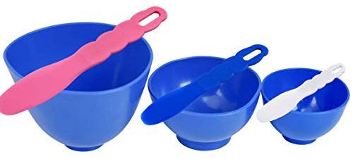 ORILAO Lot de 3 bols à mélanger en caoutchouc souple pour alginate et plâtre