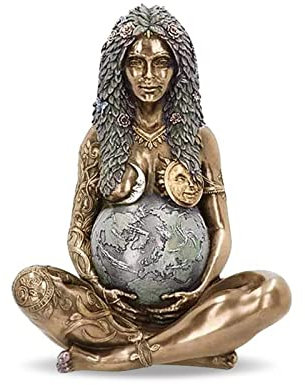 Zueyen Gaia Statue Mutter Erde Kunst Statue Polyresin Figur Mutter Erde Statue, Haus Garten Deko Figur Kunst Statue, Outdoor Dekoration
