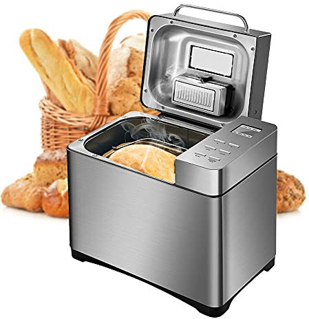 SHZICMY 650W Automatic Brotbackautomat Brotbackmaschine 19-in-1 Programmierbarer Brotmaschin Digitaler Touch Screen Home Bakery Maschine Bread Machine
