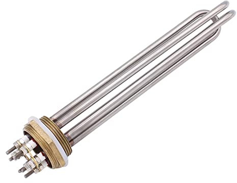 Elemento de calefacción de agua DN40 220V / 380V 3kw 4.5kw 6kw 9kw 12kw calefacción de tubería eléctrica calentador de agua electrica elemento con 1.5 BSP Hilo 47mm Calentador de inmersión para agua