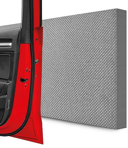 STRACKS® 4 protectores de pared de garaje de 40 x 20 x 2 cm cada uno extra grueso – para su coche y la pared del garaje – Protector autoadhesivo para bordes de puerta, juego de 4 unidades, diseño a