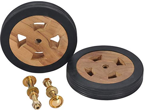 BULANED Ersatzräder für Sonnenliege 2 STK. Gartenliege, Liegestuhl, Sonnenstuhl, Sonneninsel Outdoor, Liegen, Gartenmöbel, Bäderliege, Relaxliege, Massivholz Teak