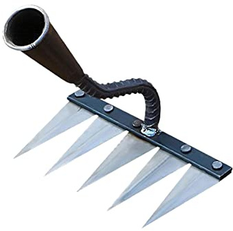 Diserbo, Giardino in Metallo 5/6/7 Denti, Rastrello Per Foglie, Rastrello In Acciaio Al Carbonio, Rastrello Per Erpice, Rastrello Per Scopa Robusto, per Diserbo Allentante
