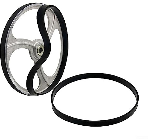 2 Stück 30,5 cm Holzbearbeitung Bandsäge Gummibandsäge Scrollrad Gummiring Sägen Zubehör Ersatz für Bandsäge Scroll Wheel Reifen