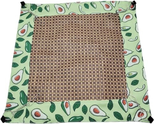 Norhogo Amaca del furetto per gatti, piccola amaca per animali domestici, amaca rinfrescante estiva, amaca per criceti, furetti, amaca per conigli, gatti, cincillà (avocado verde)