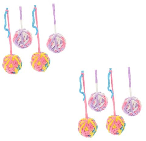 INOOMP 8stücke Katzenkratzspielzeug Teiliges Kratzball Strapazierfähigem Material Für Drinnen Zur Krallenpflege Und Unterhaltung Ihrer Katze Bunten Farben