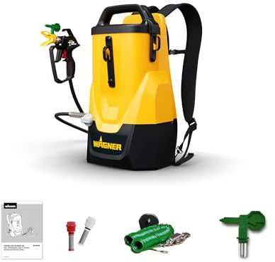 WAGNER Cordless Paint Sprayer Control Pro 300 Move 18V Kit - Free and Flexible: as a Convenient Backpack, situated on The Ground or Carried with The Handle *incl. Battery and Charger*